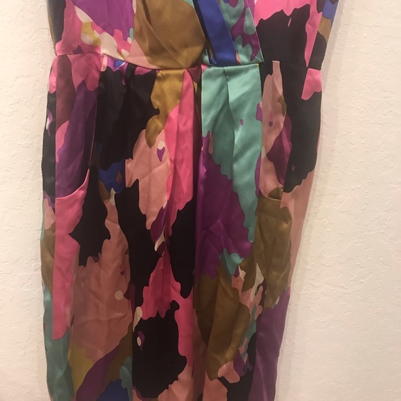 COREY LYNN CALTER silk multi color print shift XS - Picture 3 of 6